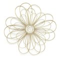 Home Roots Gold Wire Flower Wall Decor 321139